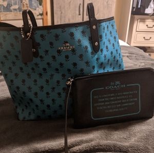 Coach reversible tote bag